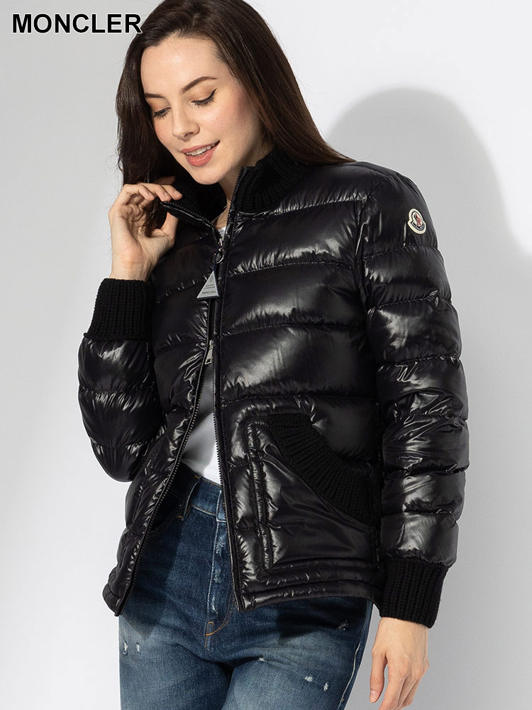 MONCLER (モンクレール) ニット部分使い スタンドカラー ショート