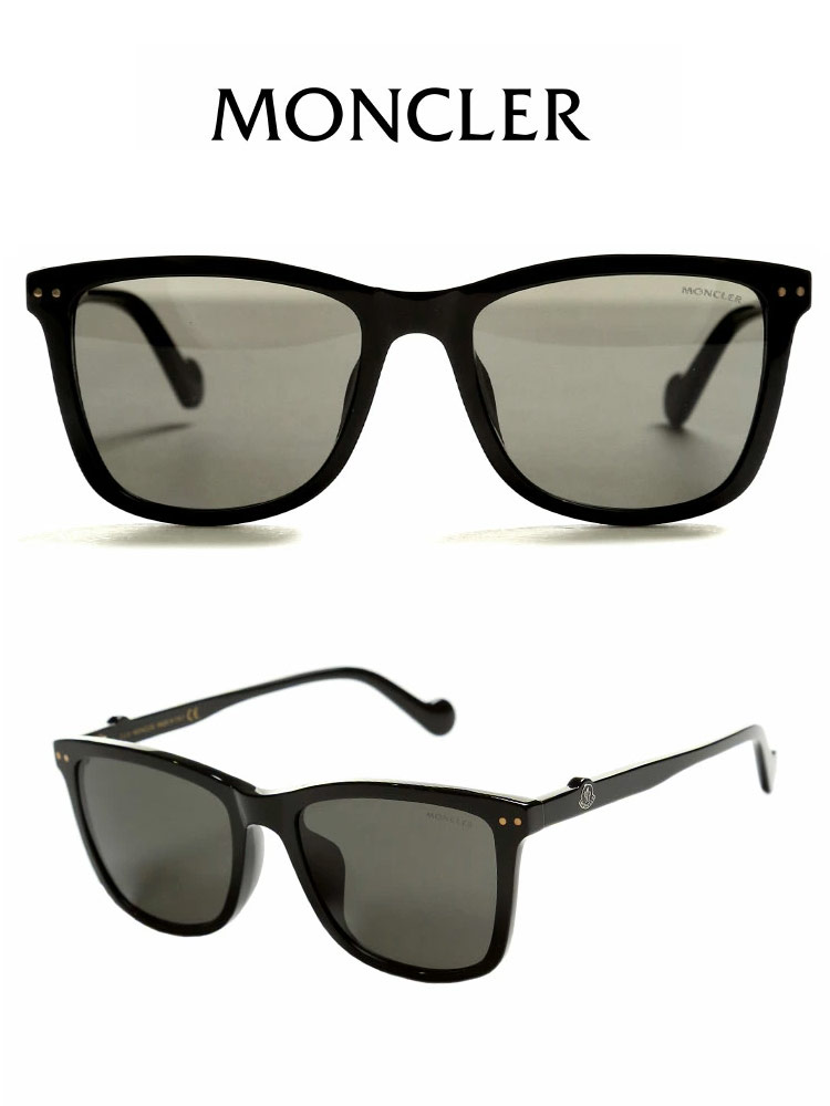 モンクレール メンズ サングラス MONCLER ロゴ ブラックレンズ