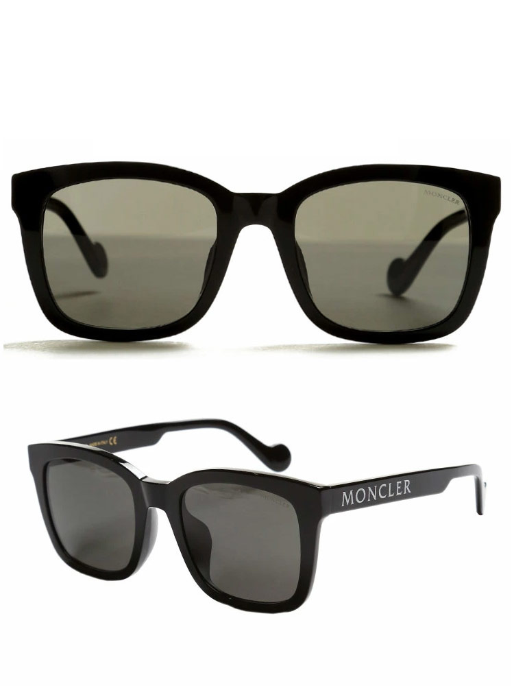 モンクレール メンズ サングラス MONCLER ロゴ ブラックレンズ