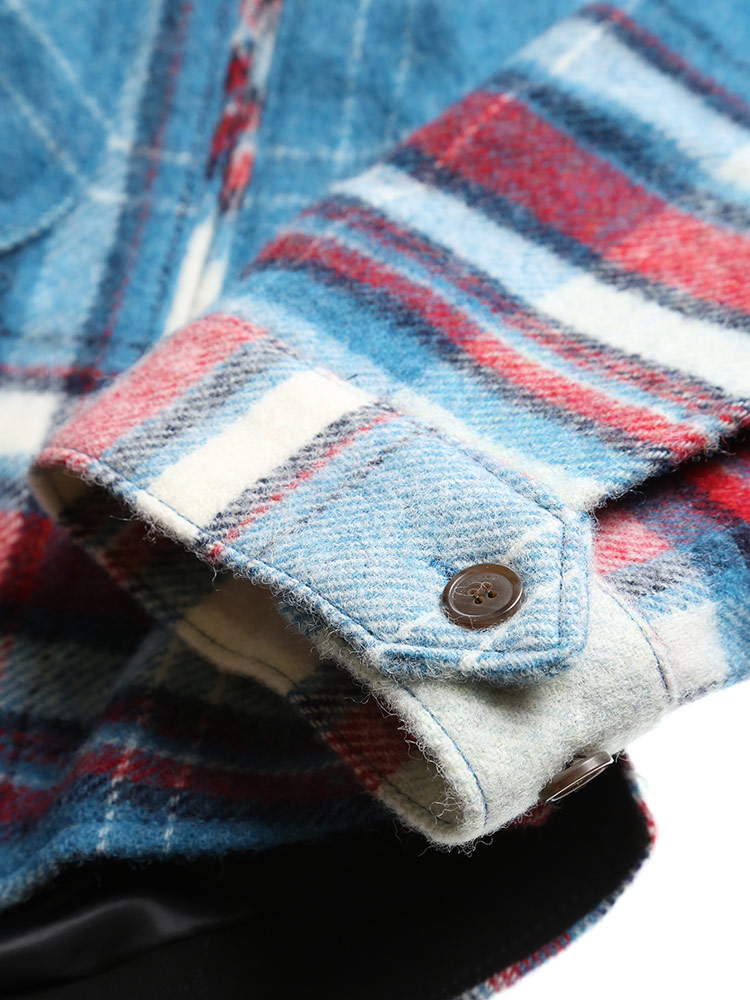 WE11DONE ウェルダン チェック柄 ハーフジップ ブルゾン CHECK ANORAK