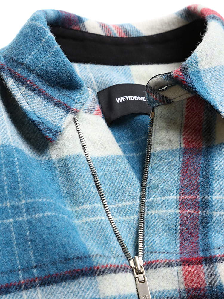 WE11DONE ウェルダン チェック柄 ハーフジップ ブルゾン CHECK ANORAK