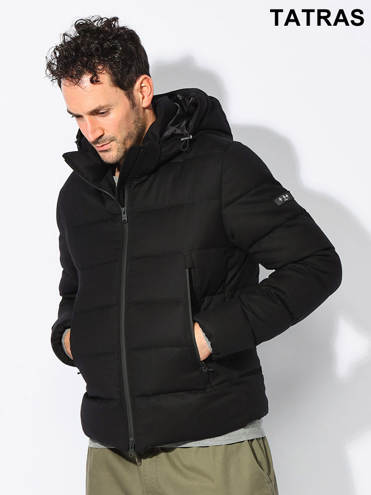 TATRAS フード付き ブラックダウンジャケット TATRAS (タトラス