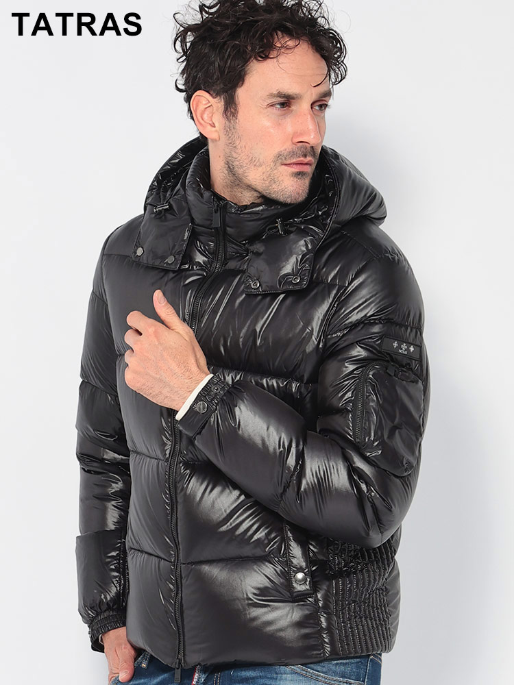 TATRAS (タトラス) フード着脱 ナイロン 袖ポケット付き ダウン