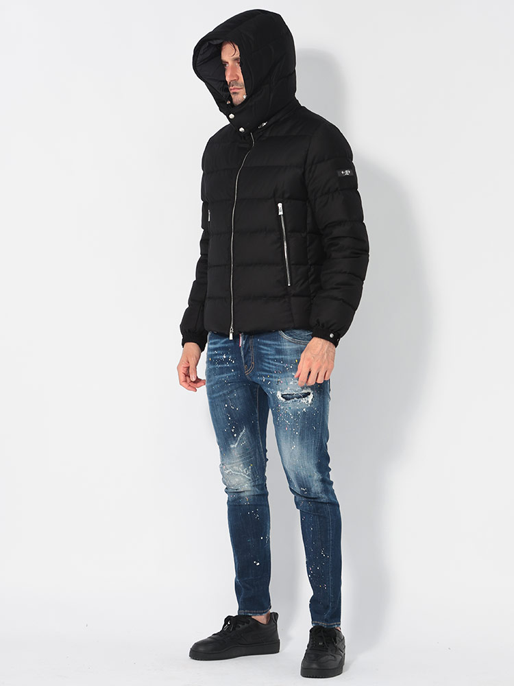 TATRAS (タトラス) フード着脱 ウールブレンド ショートダウン