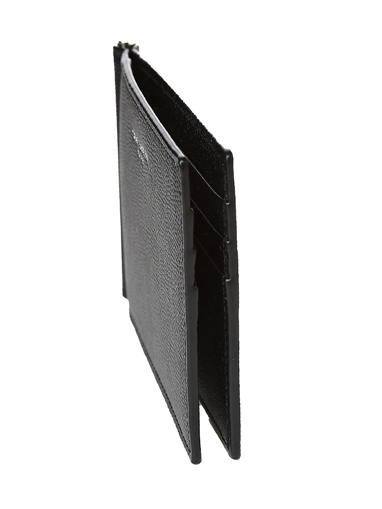Saint Laurent (サンローラン) レザー マネークリップ付き 二つ折り