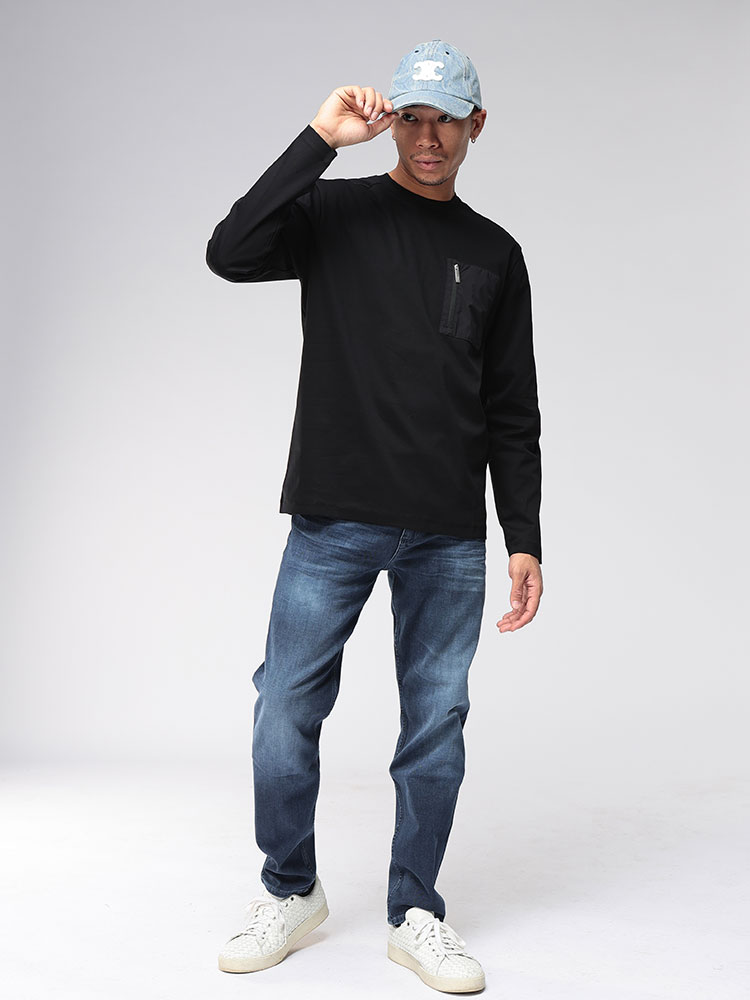 CELINE (セリーヌ) トリオンフ デニム ロゴ 刺繍 デニム ベースボール