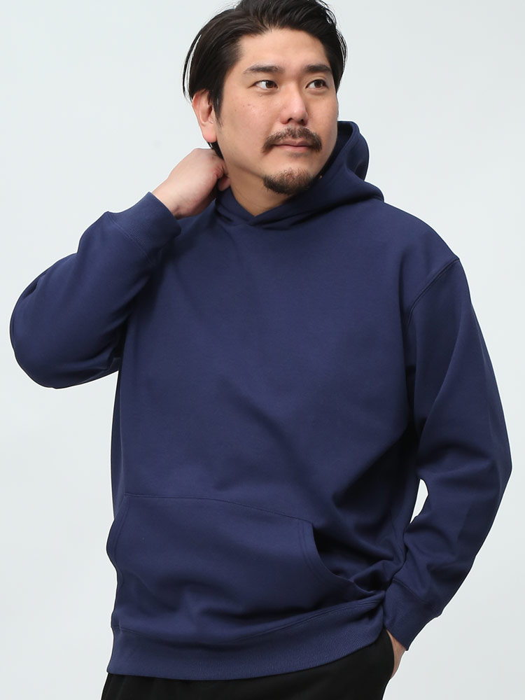 プルオーバー パーカー ふわかる ストレッチ 軽量 ポンチ X1(3L～4L