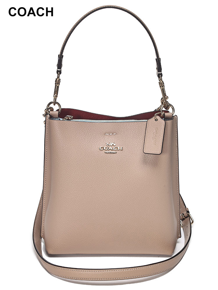 COACH (コーチ) ダブルフェースレザー マグネット開閉 2WAY