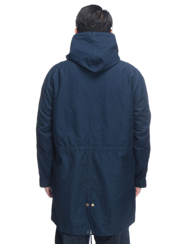 モッズコート フード付き フルジップ アウター コート ロング