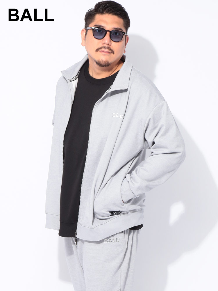 トラックジャケット シルバージェルロゴプリント ストレッチダンボール