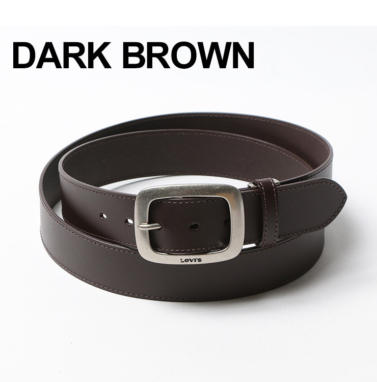 大きいサイズ メンズ LEVI'S (リーバイス) 牛革 ピンバックル ベルト