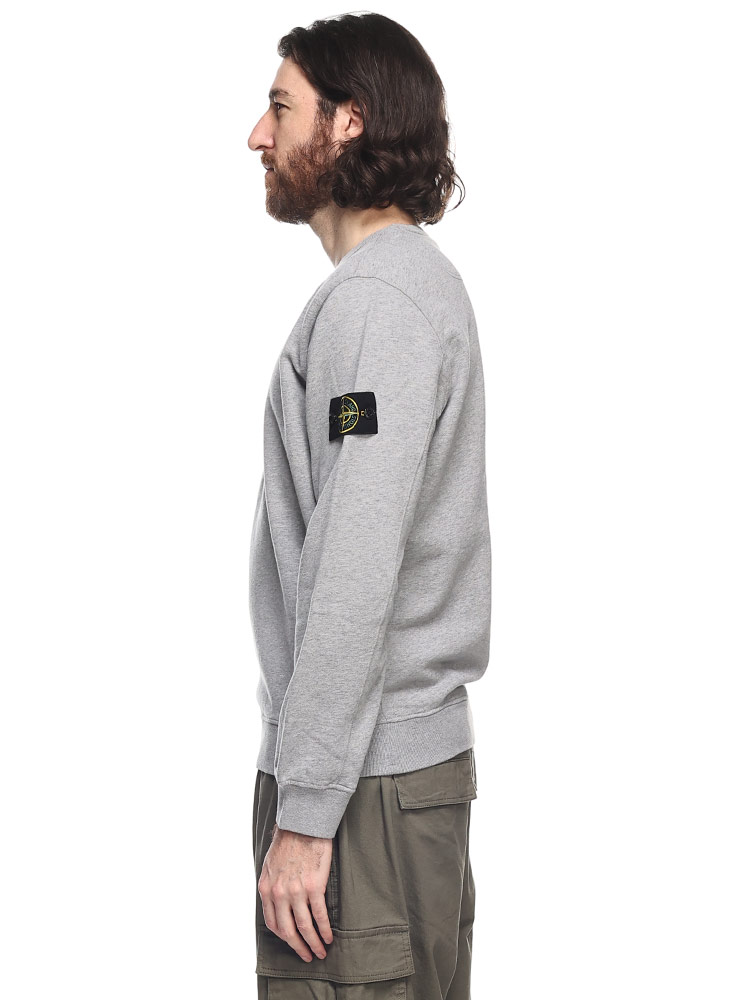 STONE ISLAND (ストーンアイランド) 裏起毛 ロゴワッペン リブ クルー