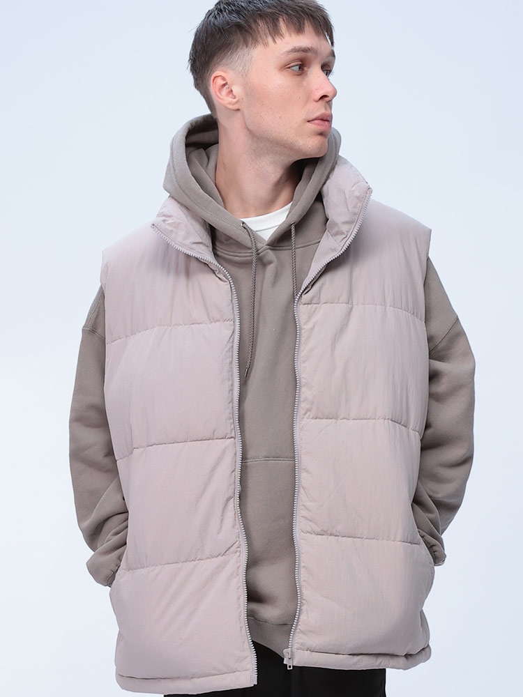 SAKAZEN (サカゼン) ナイロン タスラン フルジップ 中綿ベスト WIT303