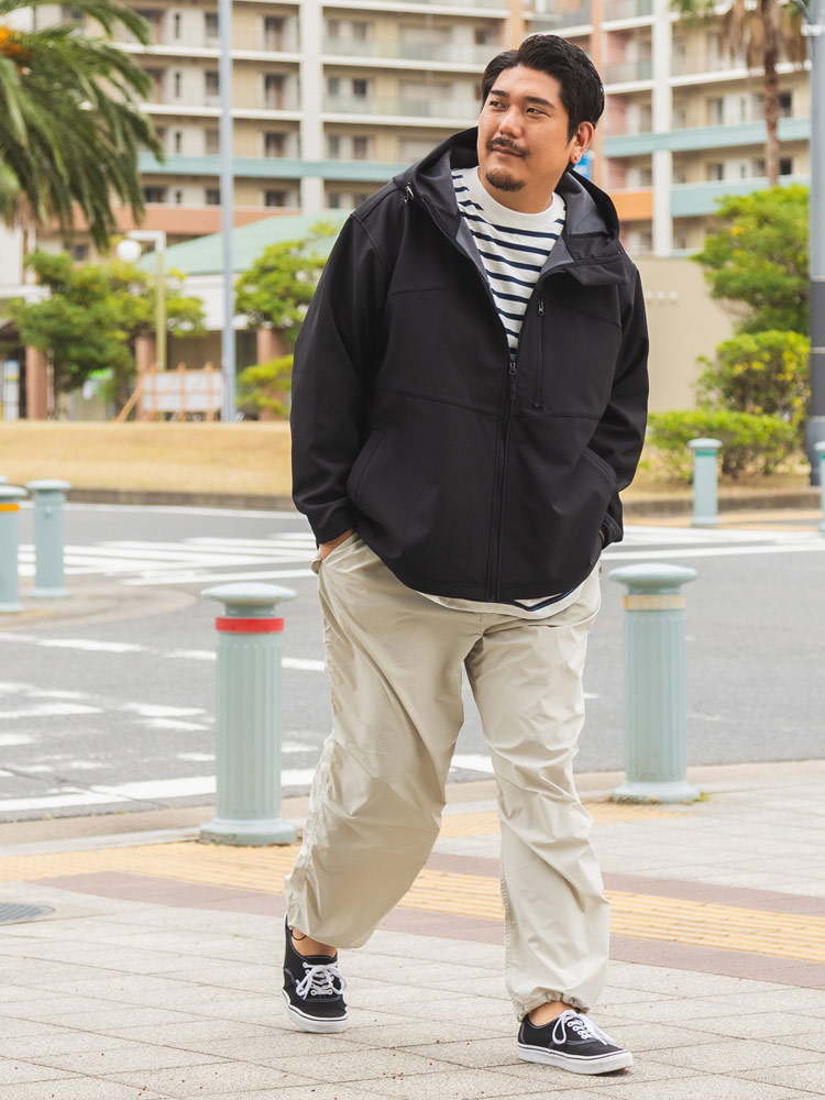 フードブルゾン ボンディングファイバー 裏フリース アウター