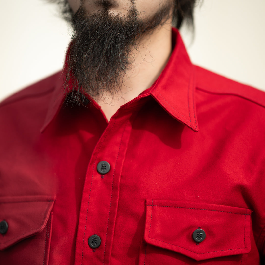 CPO Shirt Moleskin red – BONCOURA Official Online Store