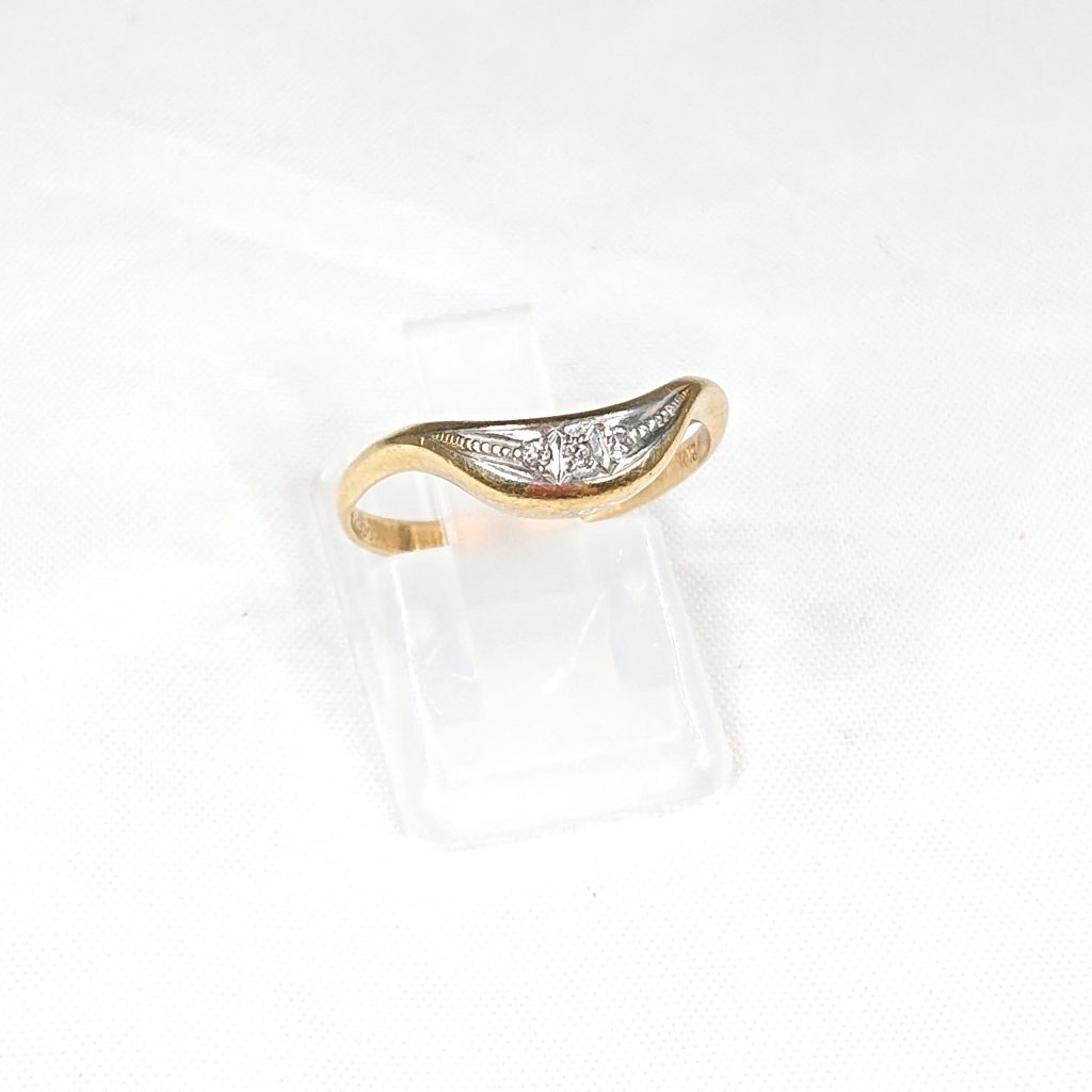 K18/pt900 ダイヤモンド(0.06ct)付リングの買取実績 | 買取専門店さすがや