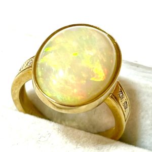 14金ホワイトゴールド オパール リング 指輪 K14WGの買取実績 | 買取
