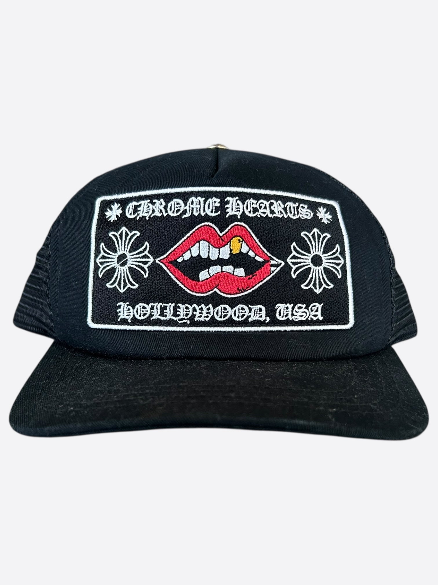 Chrome Hearts Matty Boy Black Chomper Trucker Hat – Savonches