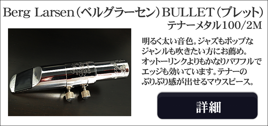 Berg Larsen（ベルグラーセン）サックスマウスピース選定品通販～よく