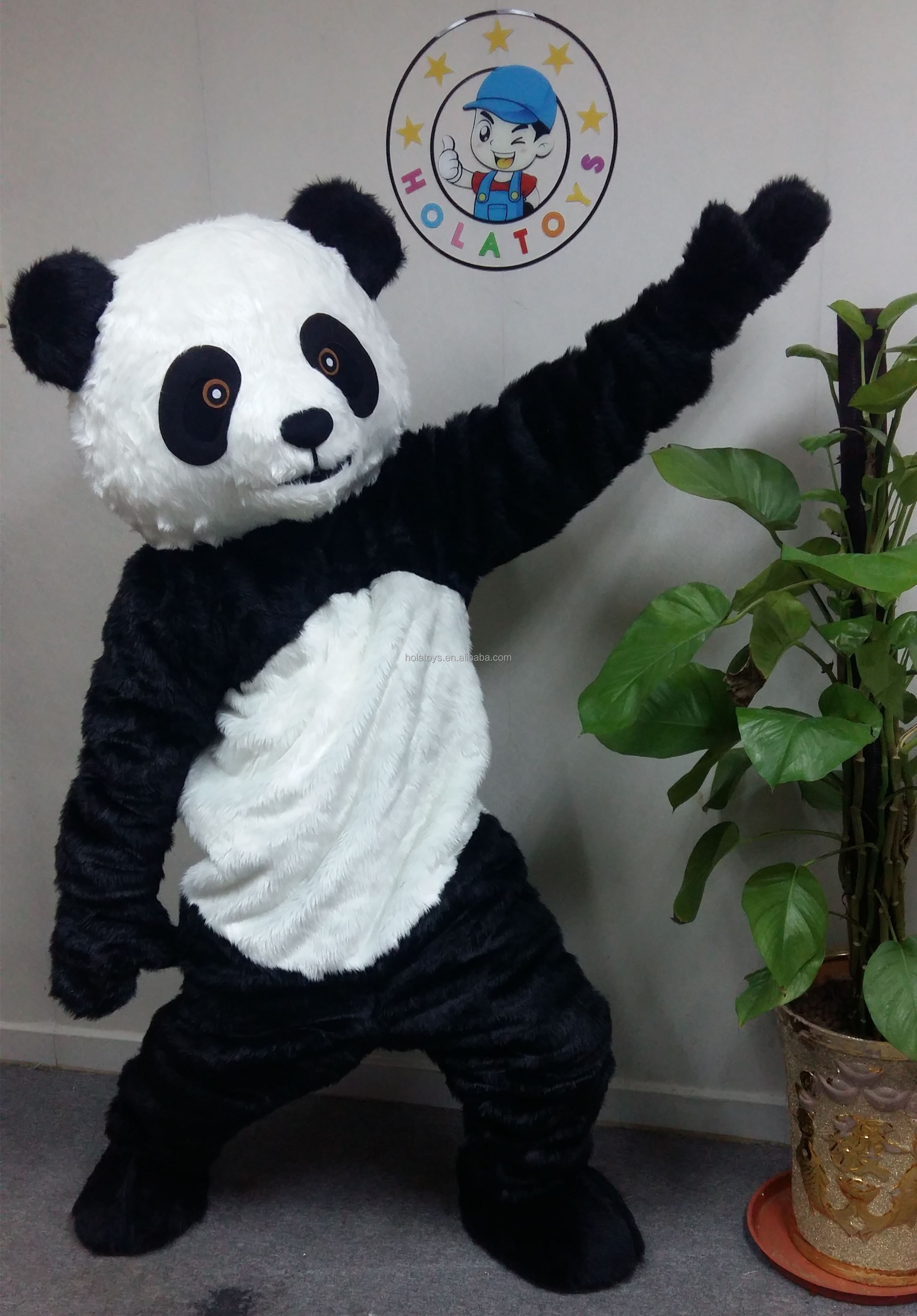Hola Fur Adult Panda Costume/panda Mascot Costumes| Alibaba.com