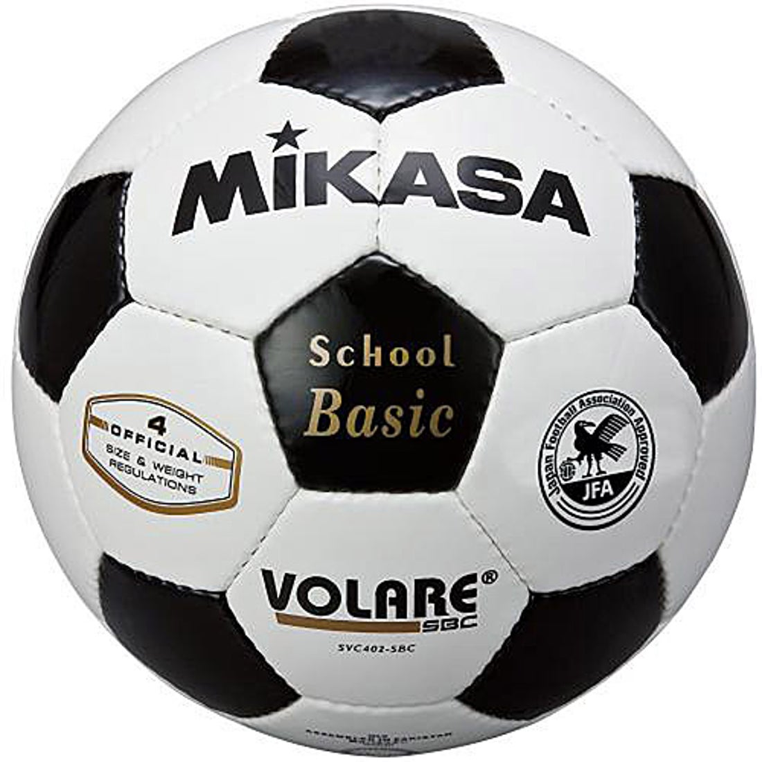 MIKASA ミカサ ボラーレ スクールベーシック 4号<ホワイト×ブラック
