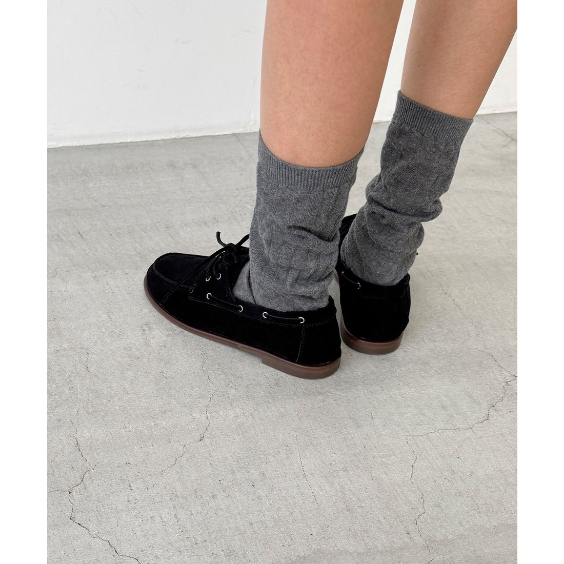 キャナルジーン CANAL JEAN El mar スウェードデッキシューズ