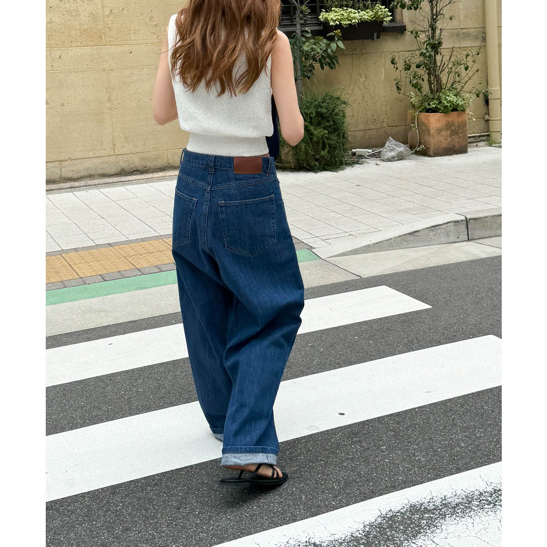 キャナルジーン CANAL JEAN choice_cnl テーパードデニムパンツ