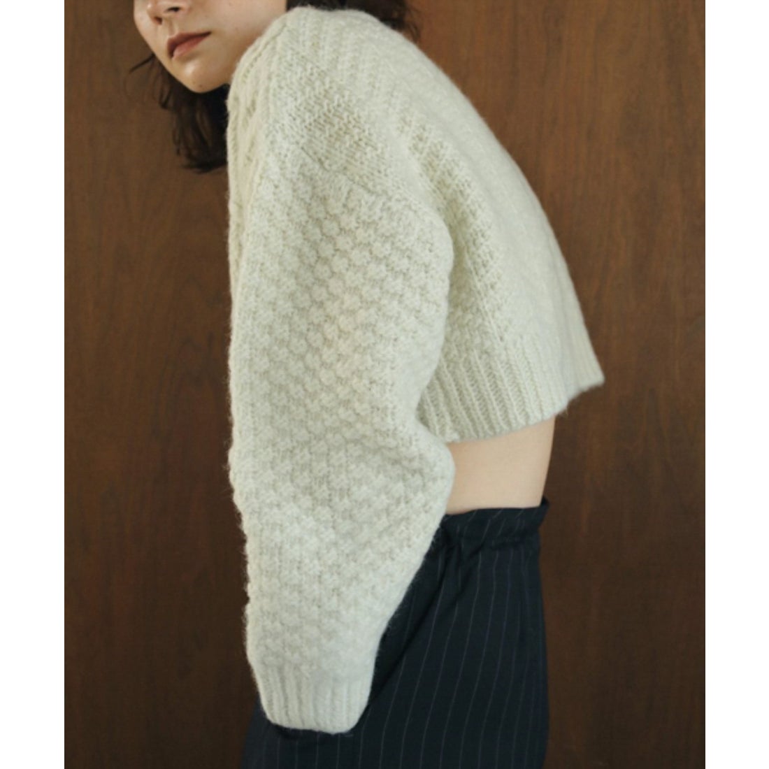 キャナルジーン CANAL JEAN anuke(アンヌーク) Cable Knit Cardigan