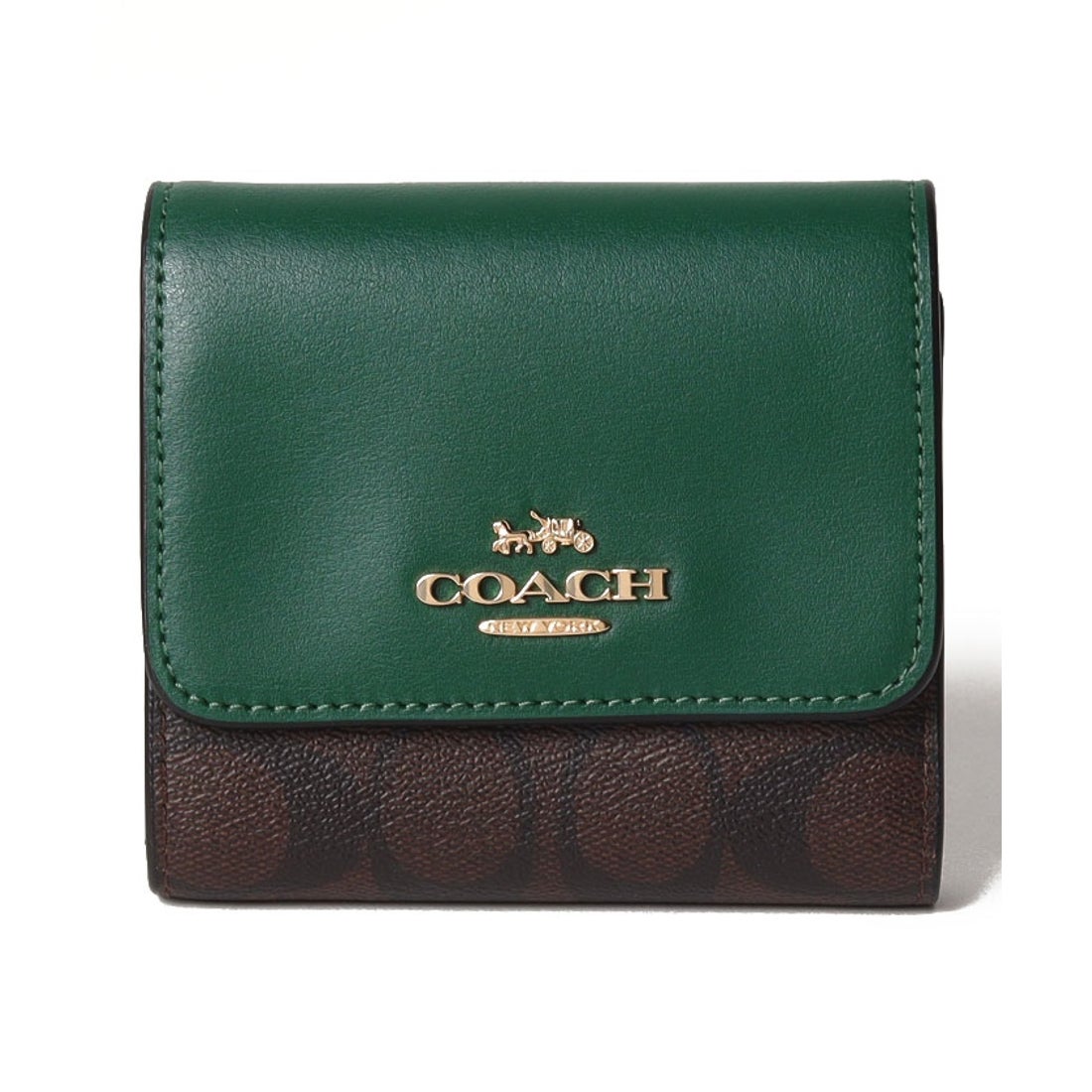 コーチ COACH コーチ CE930 3つ折り財布 シグネチャー PVCレザー