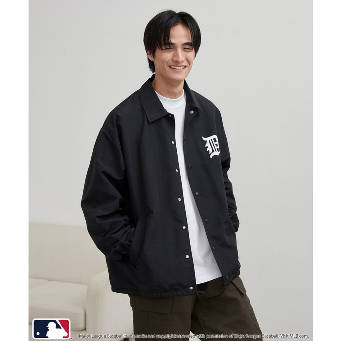 coen MLB別注 花札バックプリントコーチジャケット -ファッション通販