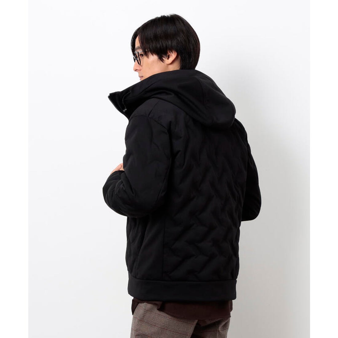 コムサイズム COMME CA ISM シームレスダウン フード ブルゾン