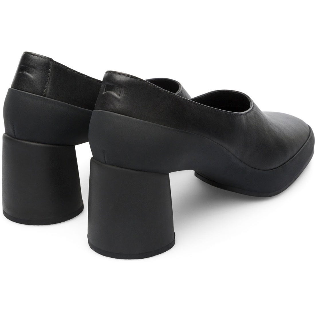 カンペール CAMPER UPRIGHT / パンプス 太めヒール プレーントゥ 7.5cm