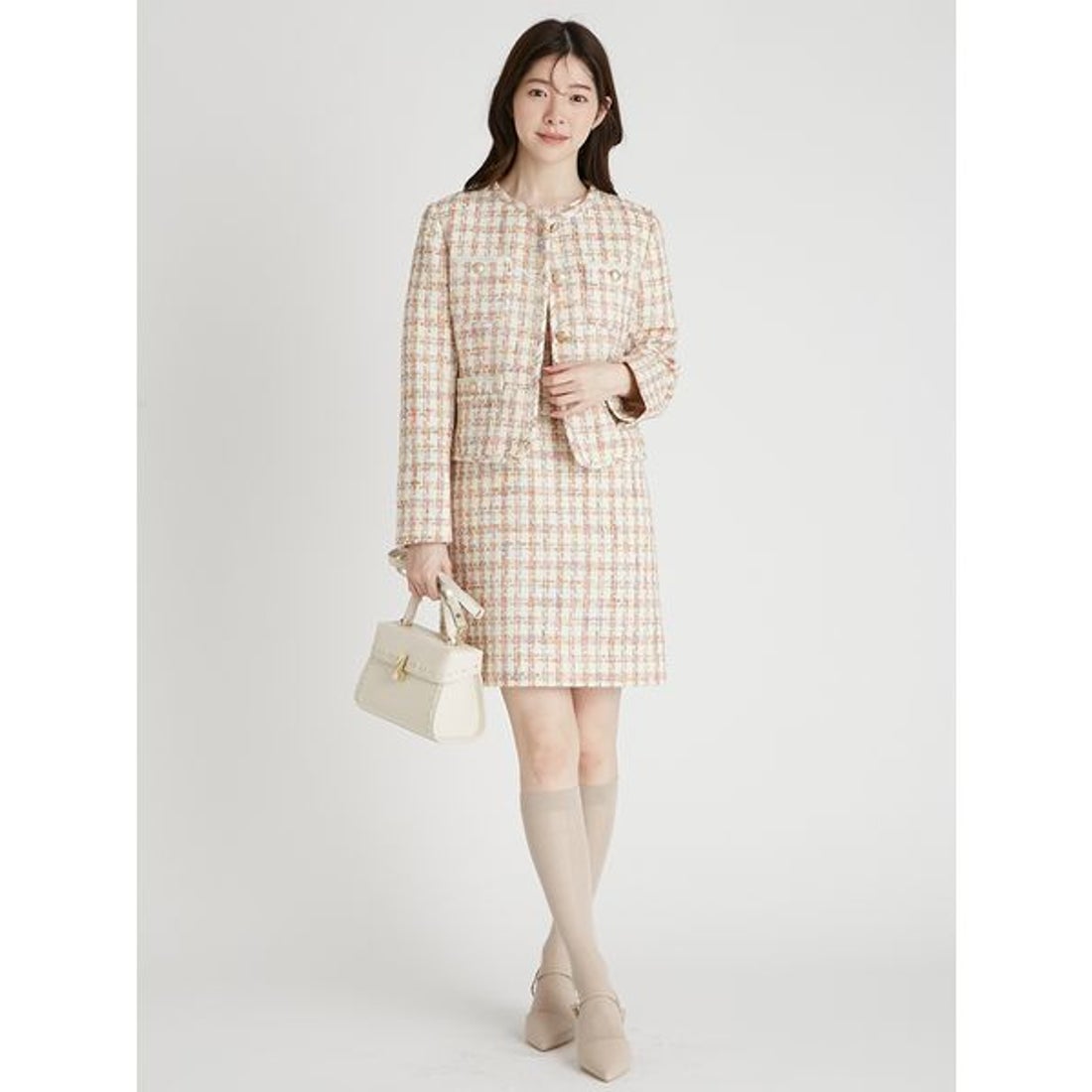 セルフォード CELFORD パイピングデザインツイードジャケット （MIX