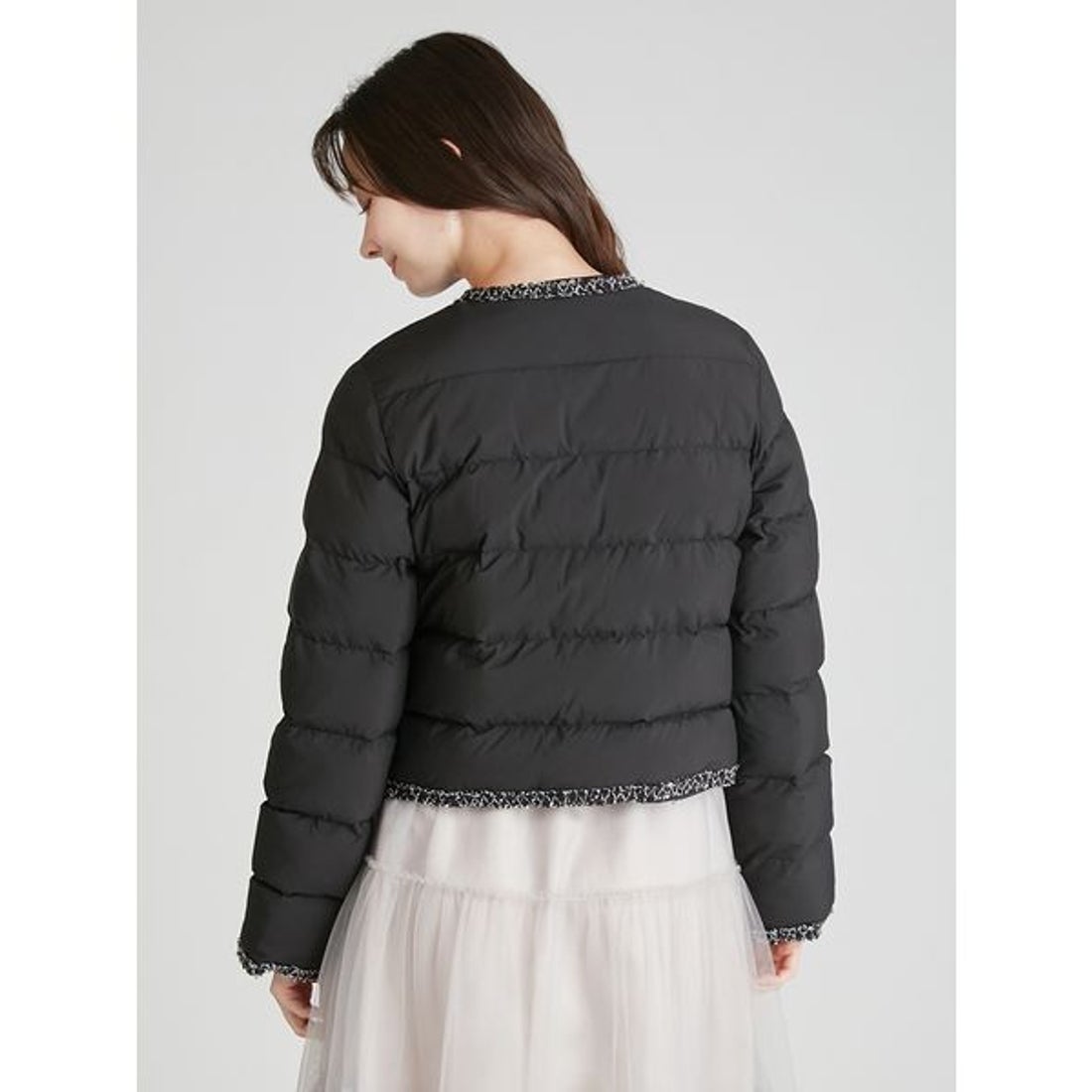 セルフォード CELFORD トリムデザインキルティングジャケット （BLK