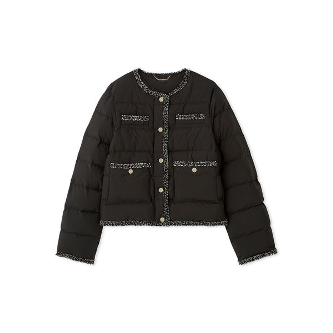 セルフォード CELFORD トリムデザインキルティングジャケット （BLK