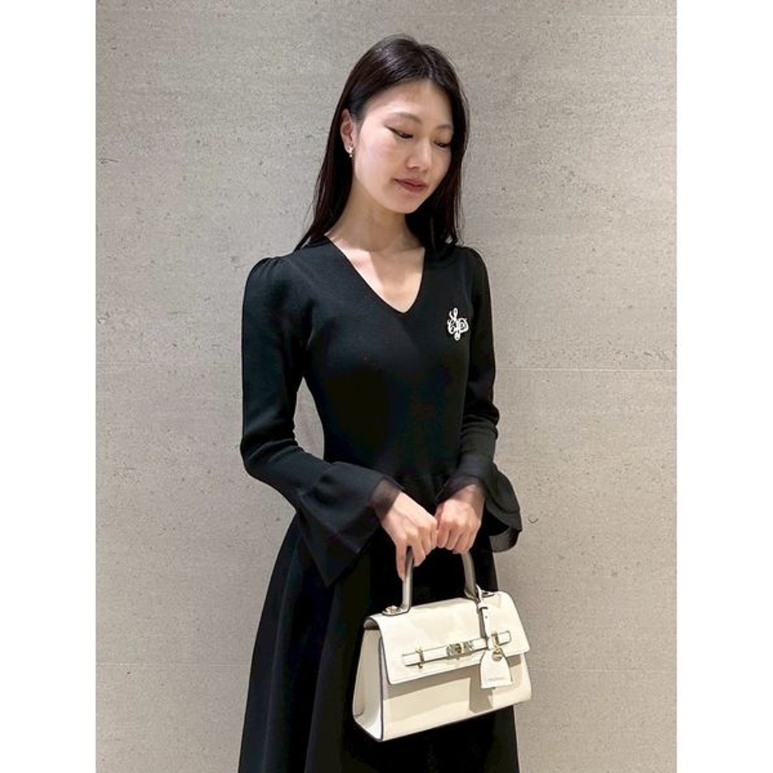 セルフォード CELFORD シアーミックスホールガーメントワンピース