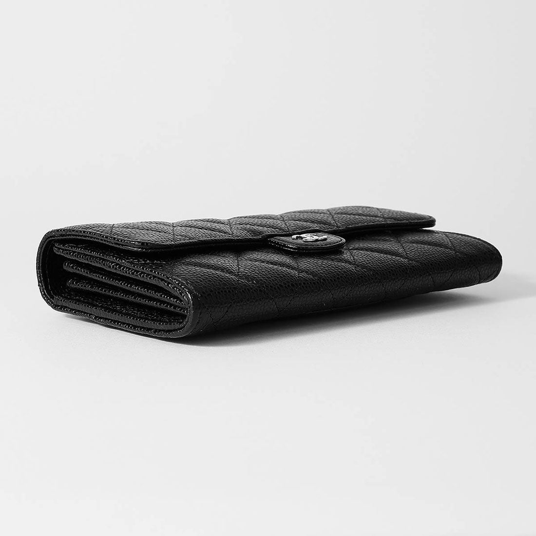 シャネル CHANEL 長財布 キャビアスキン ロングウォレット CHANEL LONG