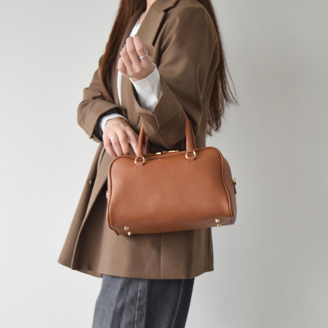 クリスチャン ヴィラ CHRISTIAN VILLA レザーボストンバッグ