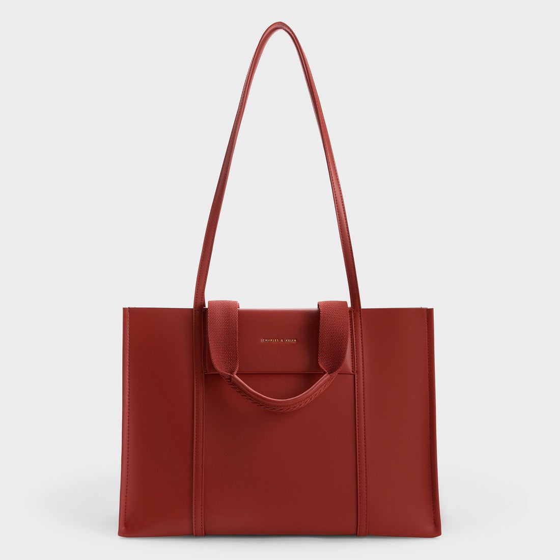 CHARLES & KEITH Shalia シャリア ラージダブルハンドルトートバッグ