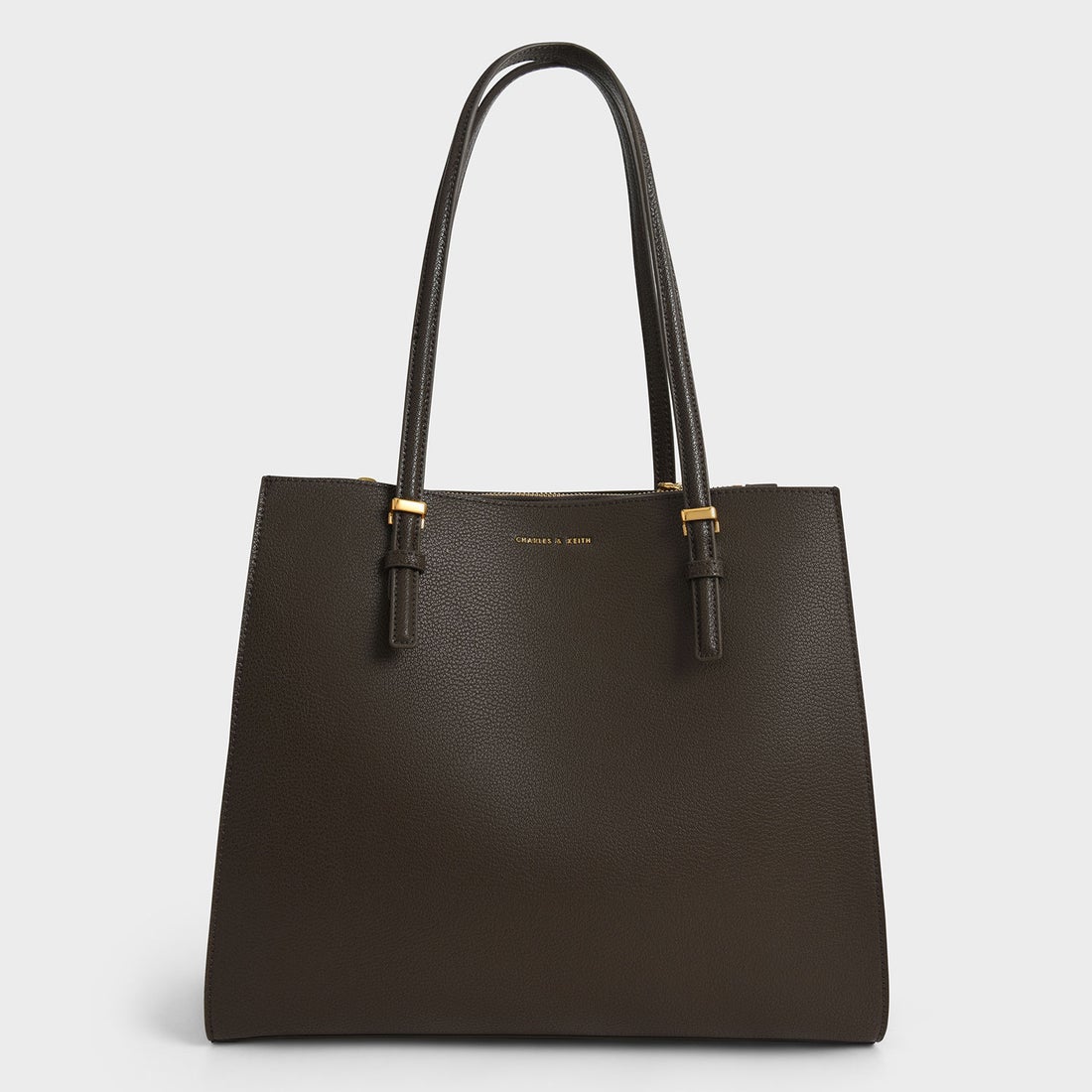 CHARLES & KEITH クラシックダブルハンドル トートバッグ 【再入荷