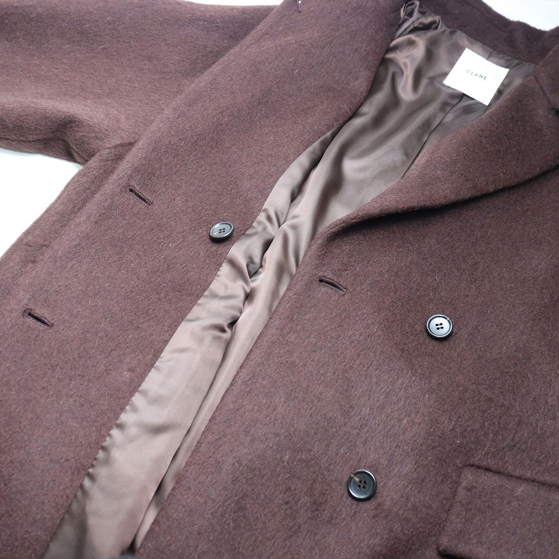 クラネ CLANE DOUBLE WOOL LONG COAT （GRAY） -靴＆ファッション通販