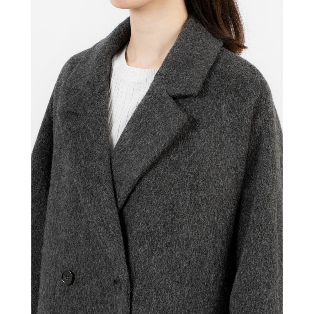 クラネ CLANE DOUBLE WOOL LONG COAT （GRAY） -靴＆ファッション通販