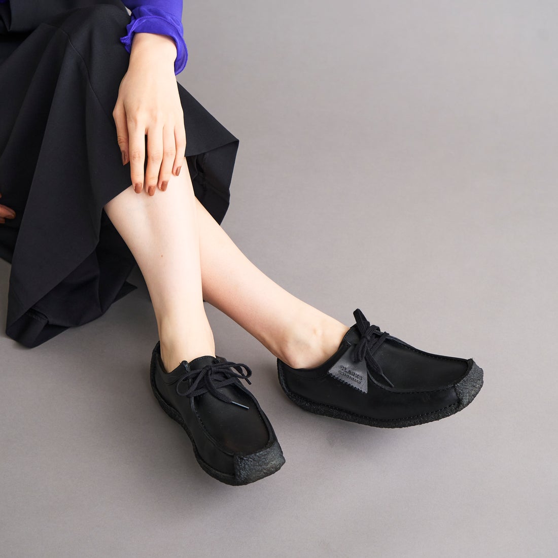 Natalie. / レディース ナタリー （ブラックスムースレザー） -Clarks