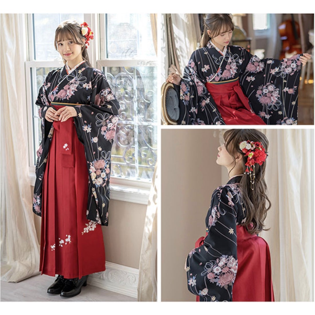 キャサリンコテージ Catherine Cottage 簡単着付けの袴セット （藤の香