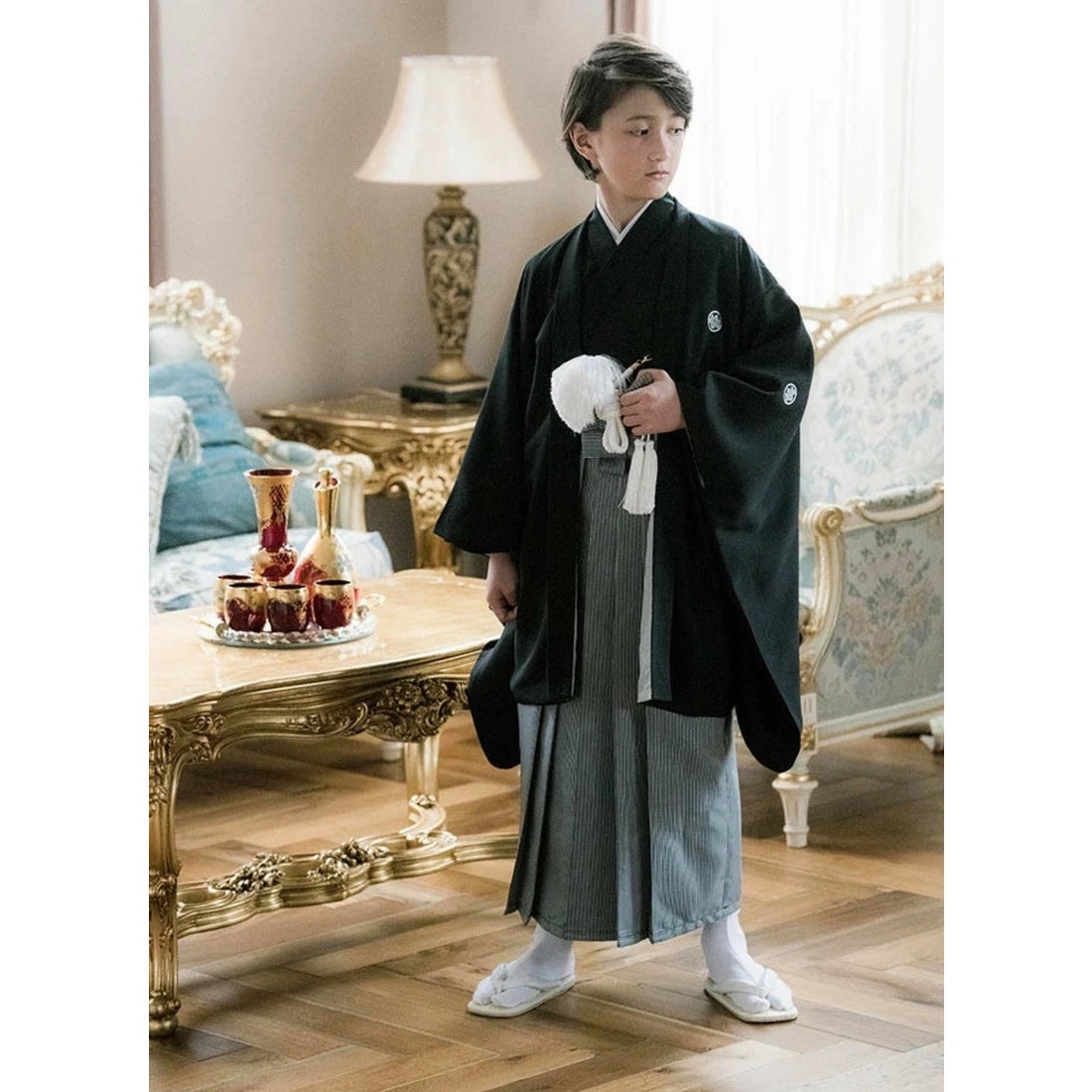 キャサリンコテージ Catherine Cottage 男の子羽織袴セット （八重桜