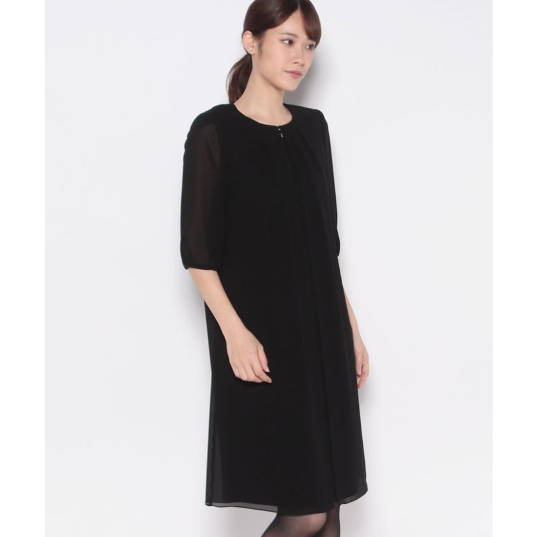 アナスイ ANNA SUI ANNA SUI 夏物ブラックフォーマルワンピース