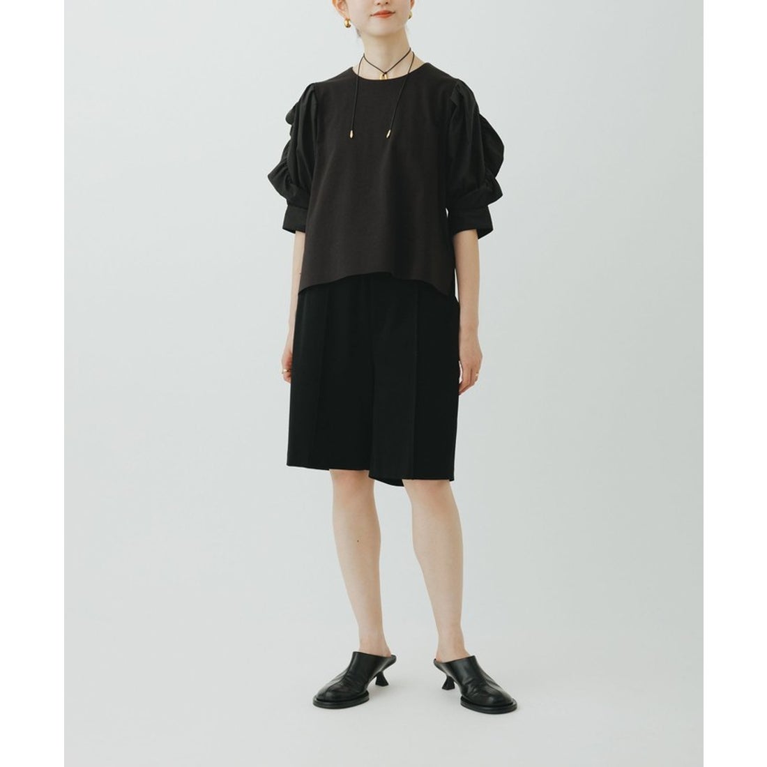 アダム エ ロペ ADAM ET ROPE' ラウンドミュール （ブラウン系（24