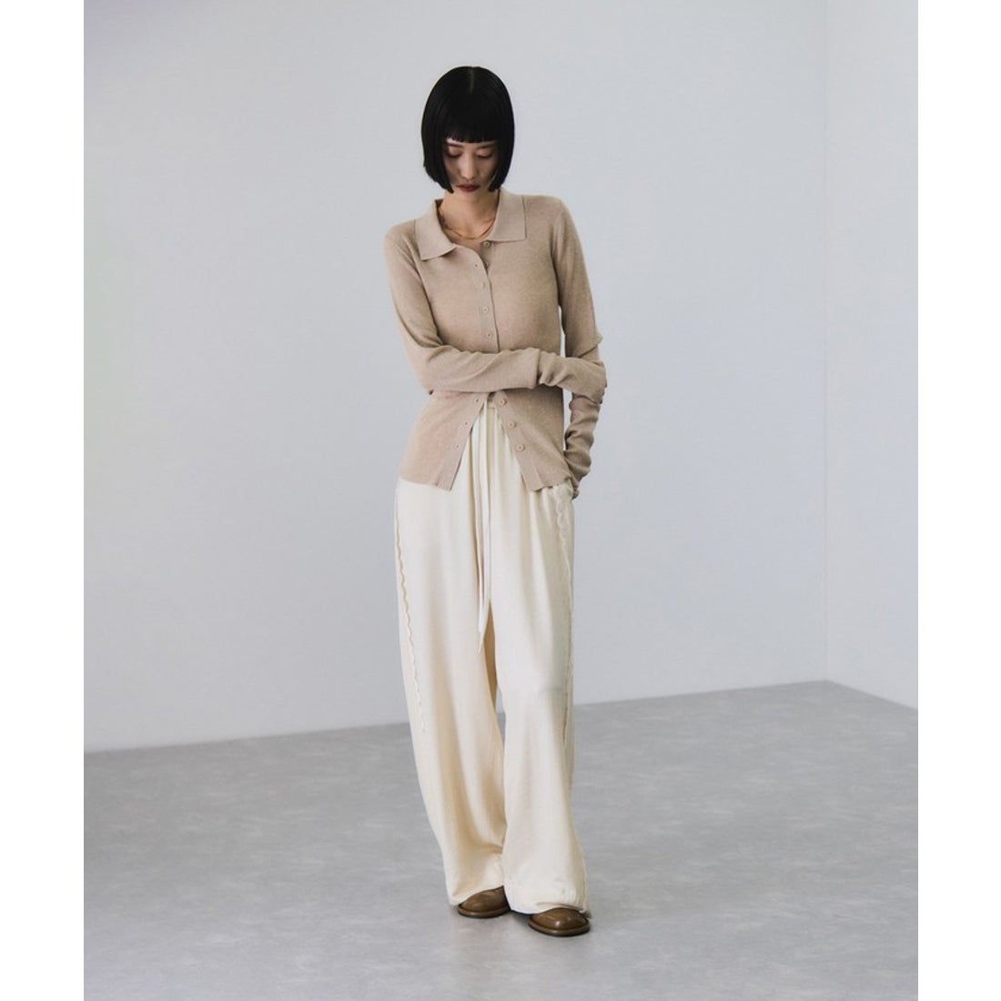 アダム エ ロペ ADAM ET ROPE' ラウンドミュール （ブラウン系（24