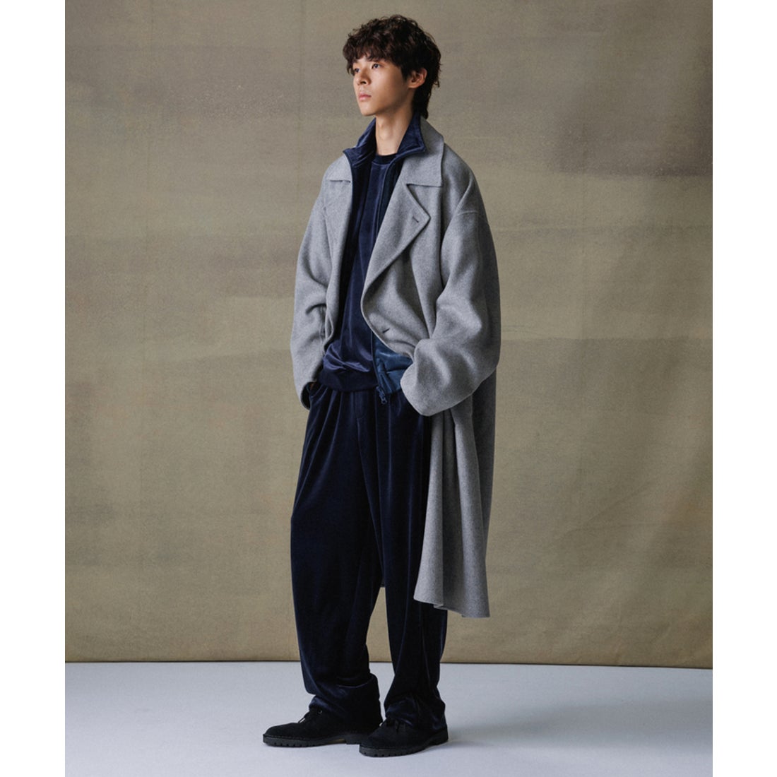 アダム エ ロペ ADAM ET ROPE' 《マフラー付き》メリノウール ダブル