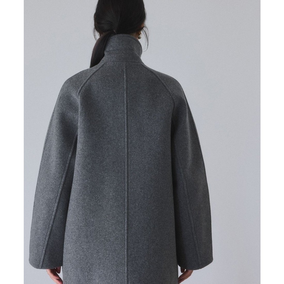 アダム エ ロペ ADAM ET ROPE' ウールボンディングミドルコート